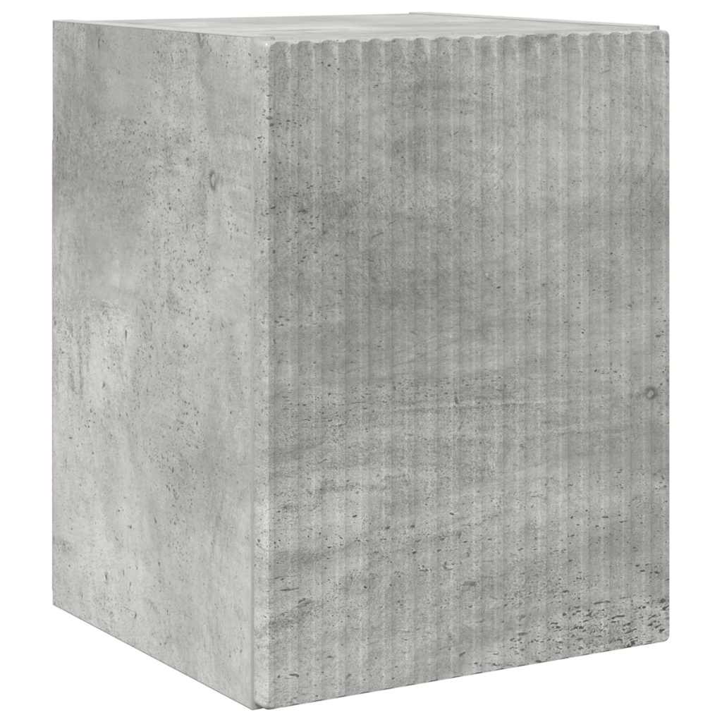 TV vægskab 2 pcs Beton 30 x 31 x 40 cm Konstrueret træ