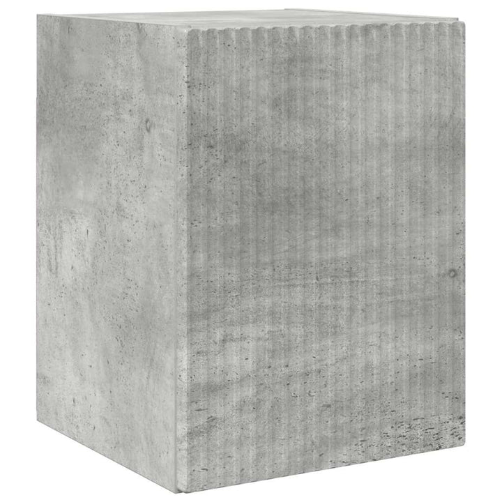 TV vægskab 2 pcs Beton 30 x 31 x 40 cm Konstrueret træ