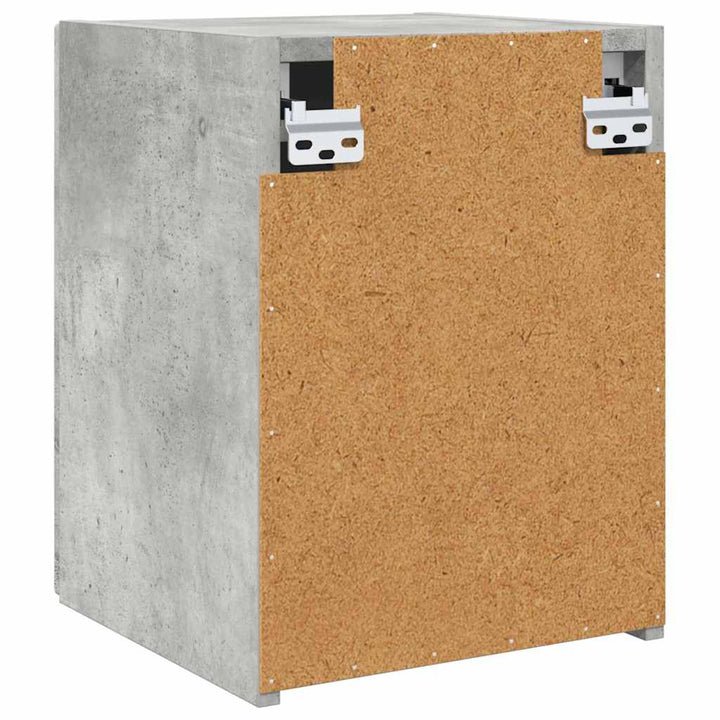 TV vægskab 2 pcs Beton 30 x 31 x 40 cm Konstrueret træ