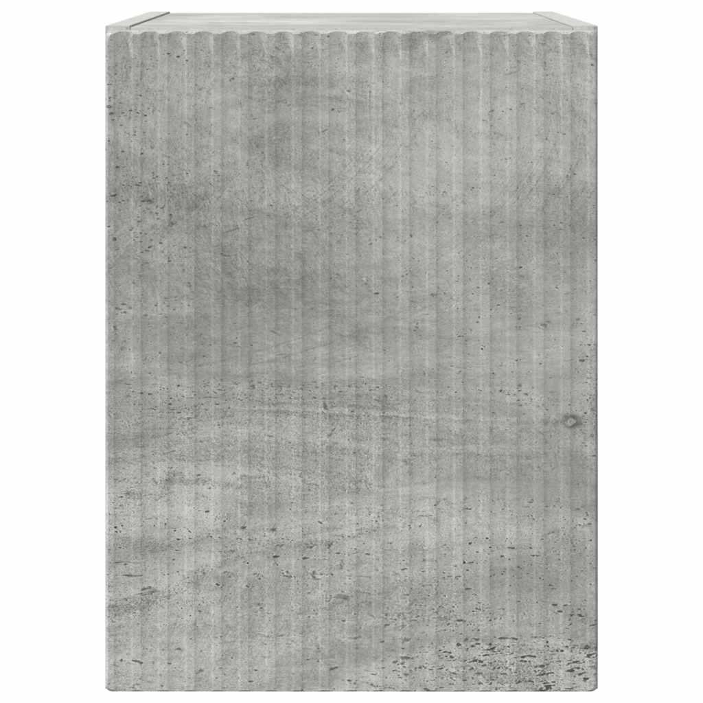TV vægskab 2 pcs Beton 30 x 31 x 40 cm Konstrueret træ
