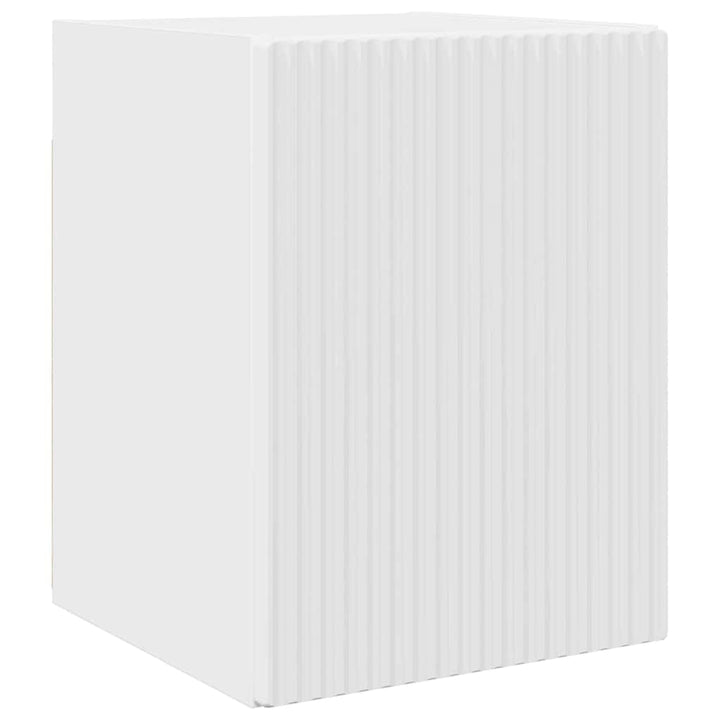 TV vægskab Gloss Hvid 30 x 31 x 40 cm Konstrueret træ