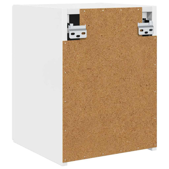 TV vægskab 2 pcs Gloss Hvid 30 x 31 x 40 cm Konstrueret træ