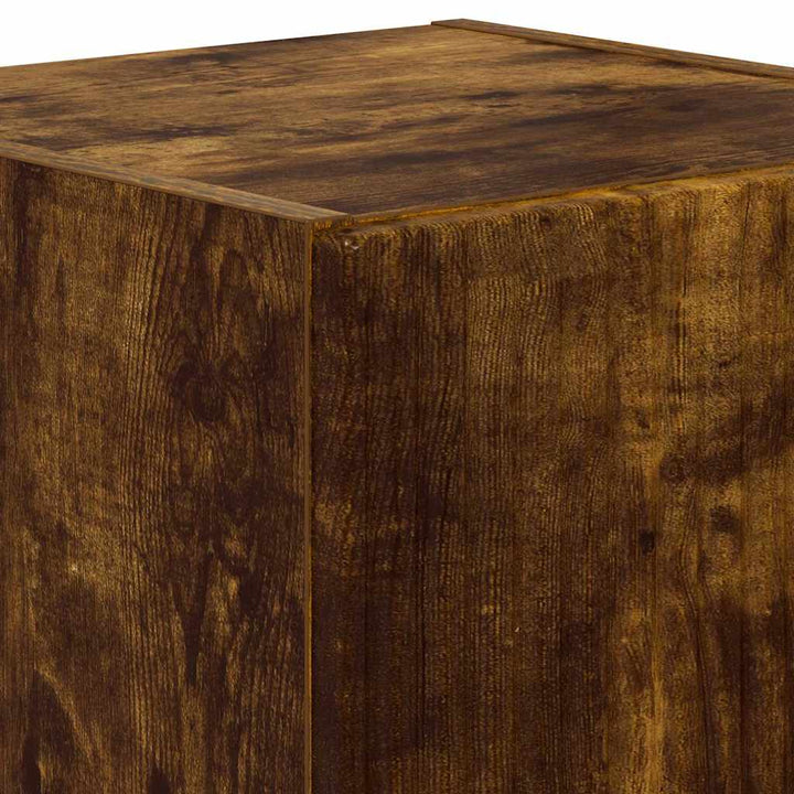 TV vægskab Vægmonteret Røget eg 30 x 31 x 40 cm Konstrueret træ