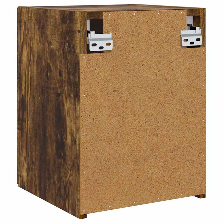 TV vægskab 2 pcs Røget eg 30 x 31 x 40 cm Konstrueret træ
