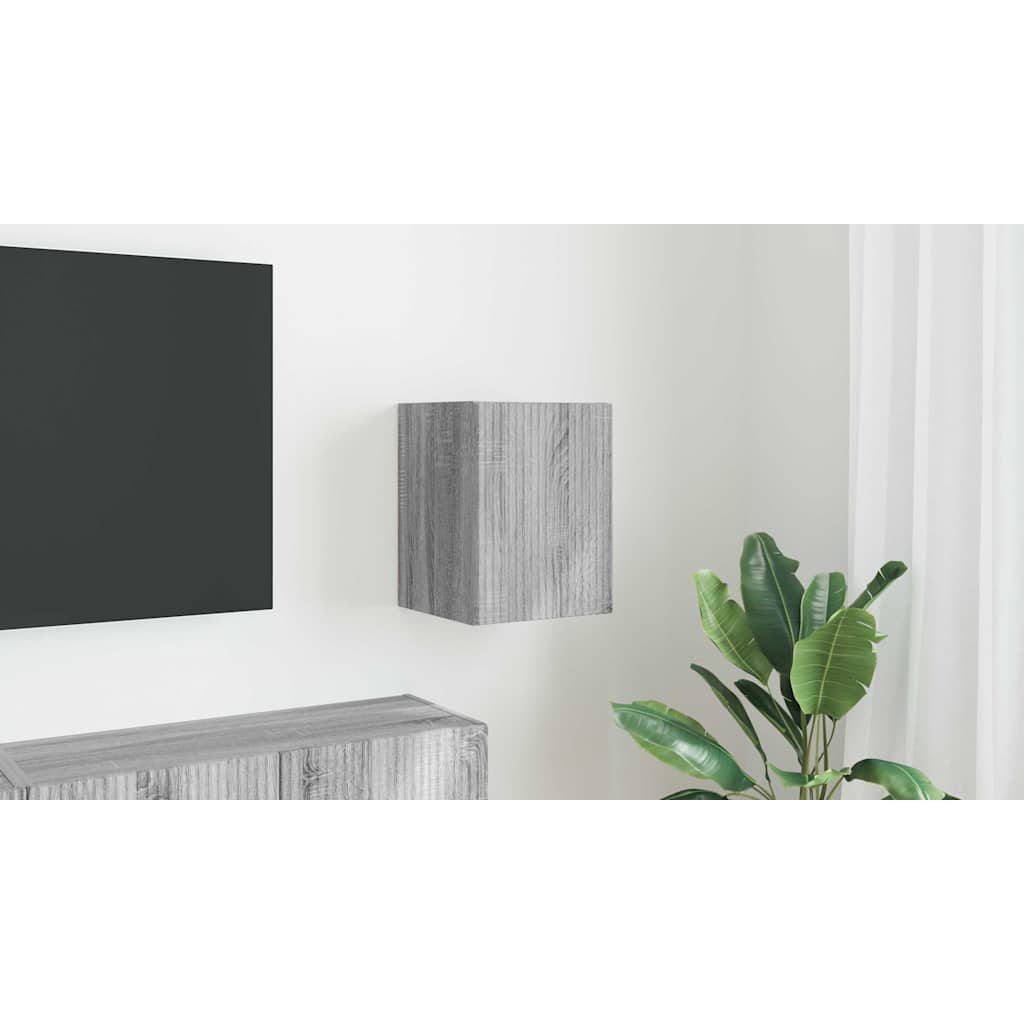 TV vægskab Grå Sonoma 30 x 31 x 40 cm Konstrueret træ