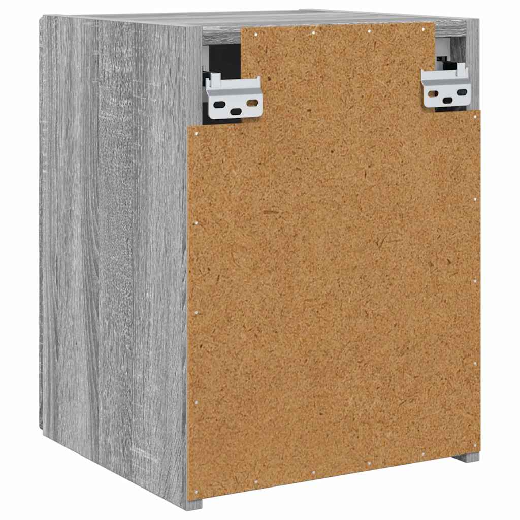 TV vægskab 2 pcs Grå Sonoma 30 x 31 x 40 cm Konstrueret træ