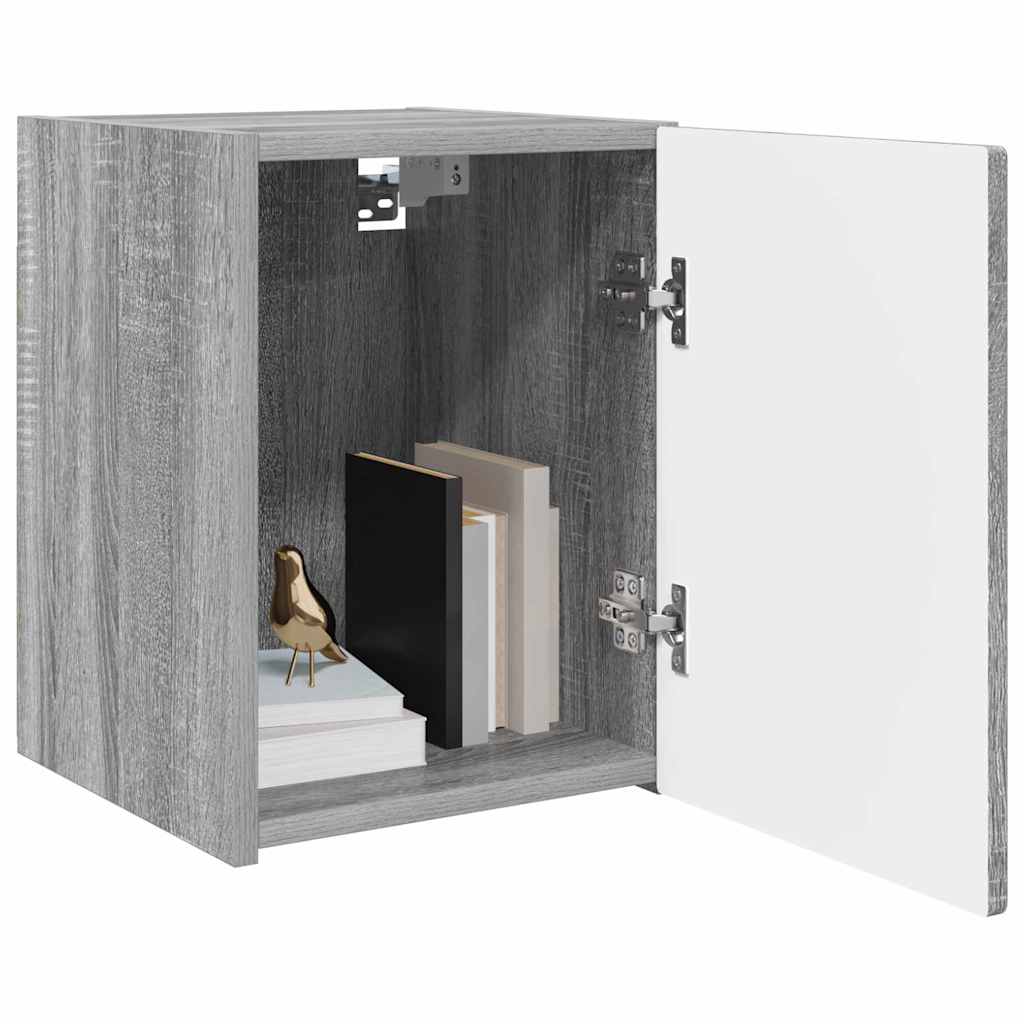 TV vægskab 2 pcs Grå Sonoma 30 x 31 x 40 cm Konstrueret træ