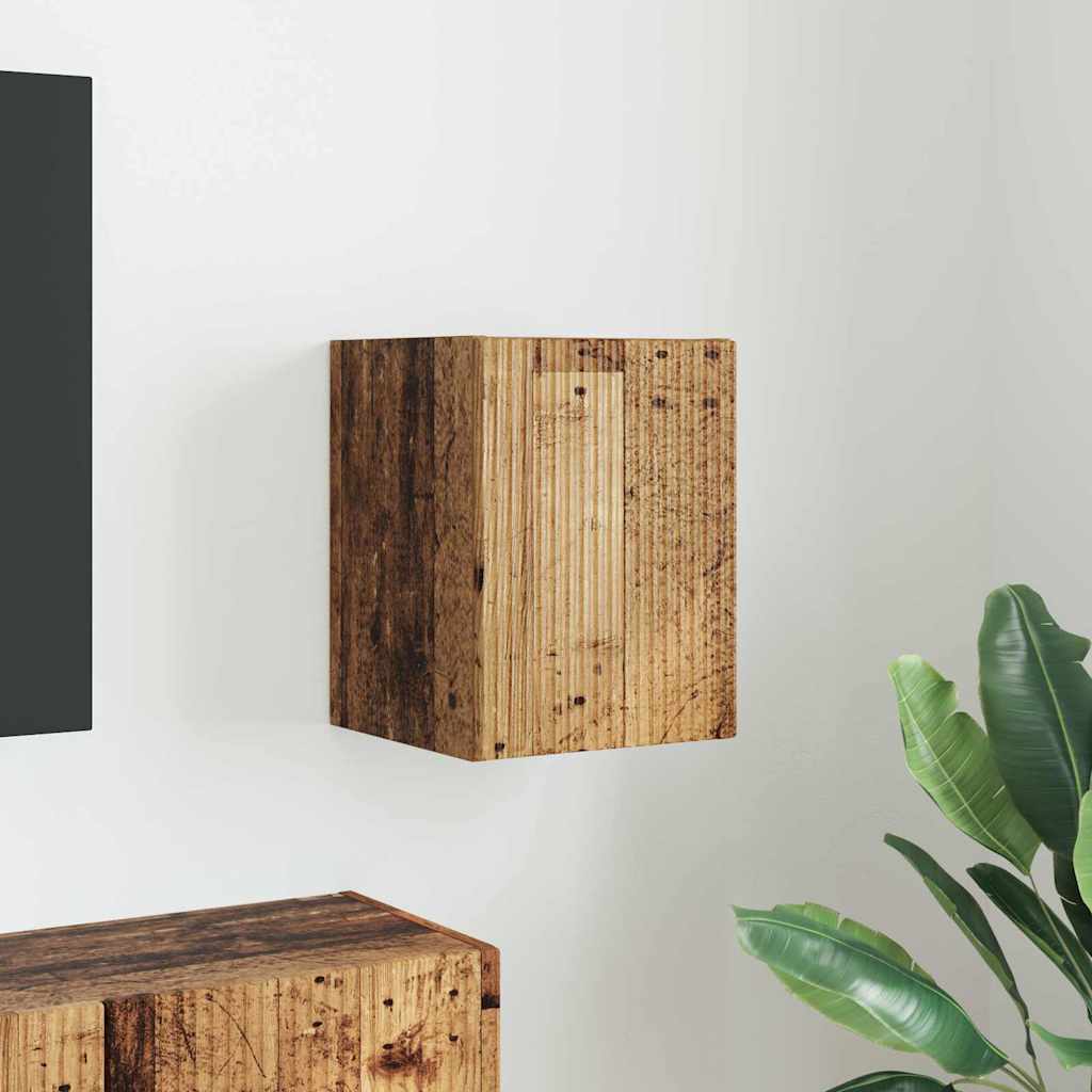 TV vægskab Gammelt træ 30 x 31 x 40 cm Konstrueret træ