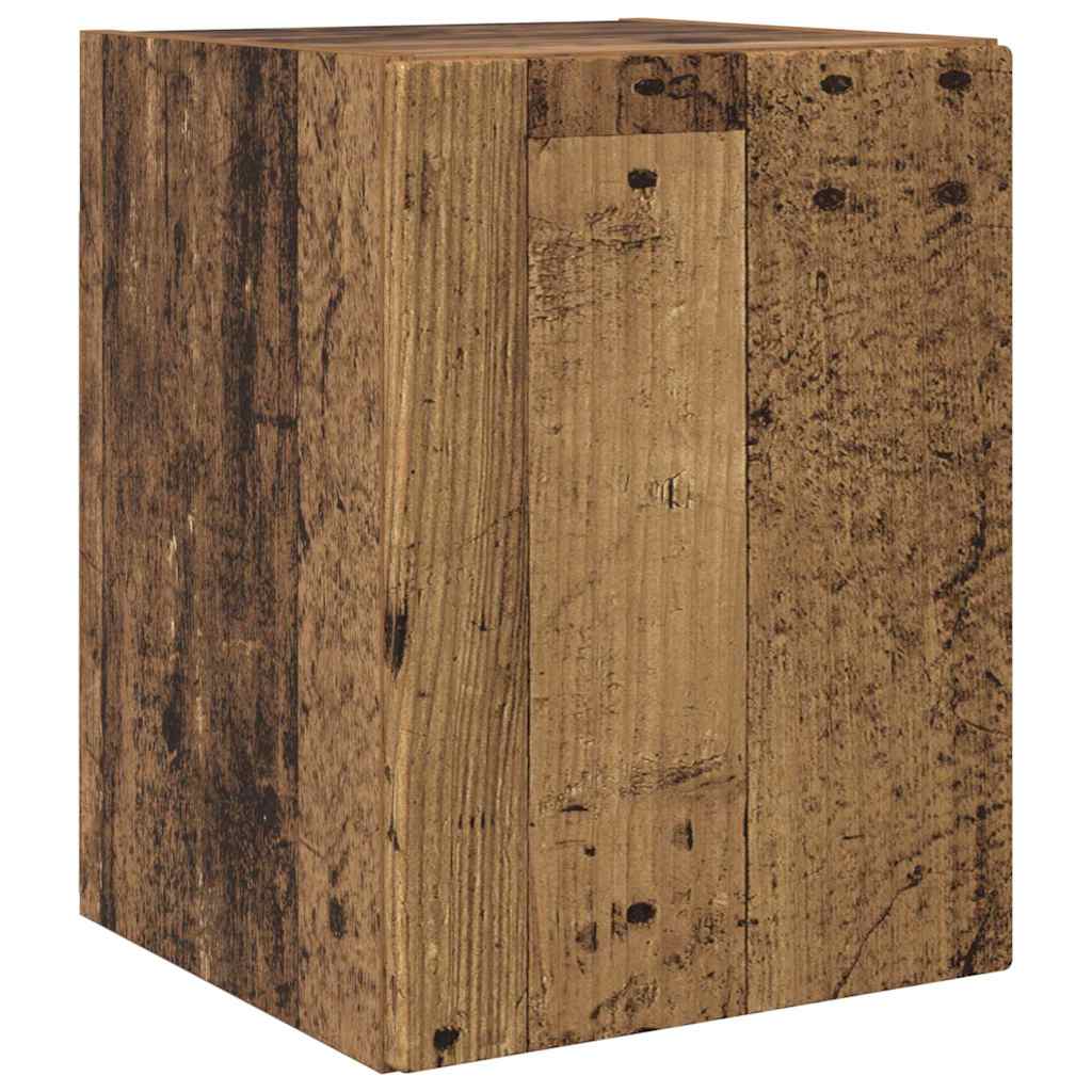 TV vægskab 2 pcs Gammelt træ 30 x 31 x 40 cm Konstrueret træ