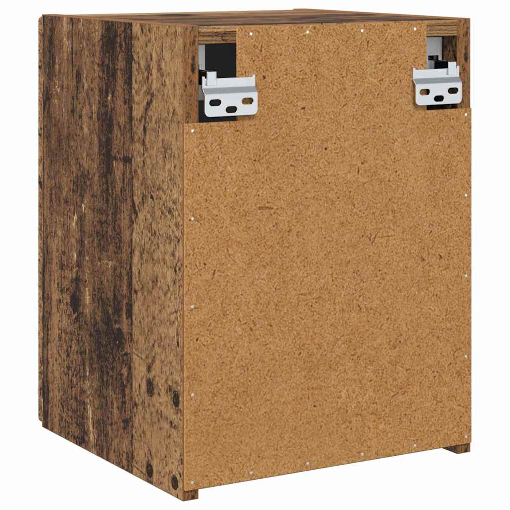 TV vægskab 2 pcs Gammelt træ 30 x 31 x 40 cm Konstrueret træ