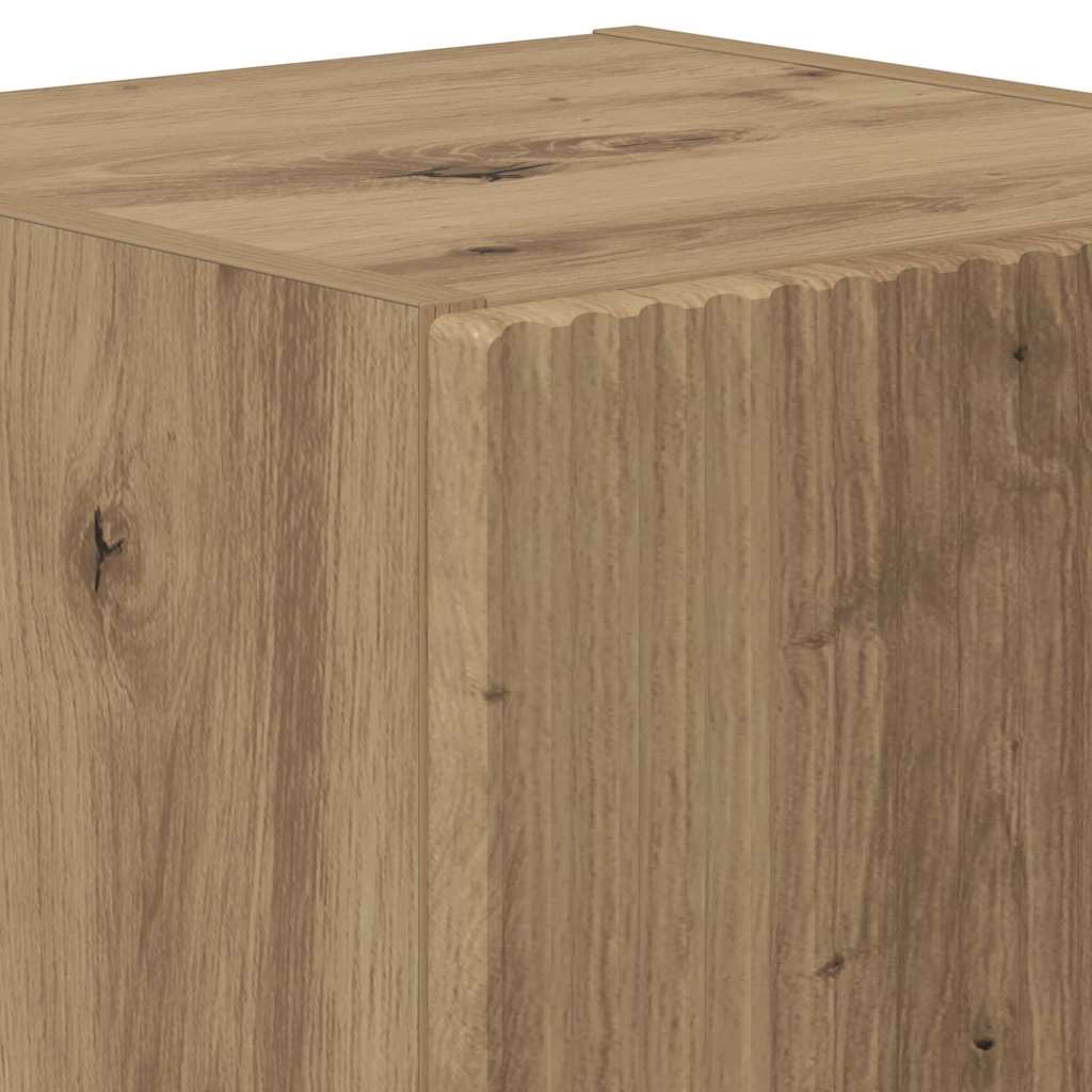 TV vægskab 2 pcs Artisan eg Konstrueret træ