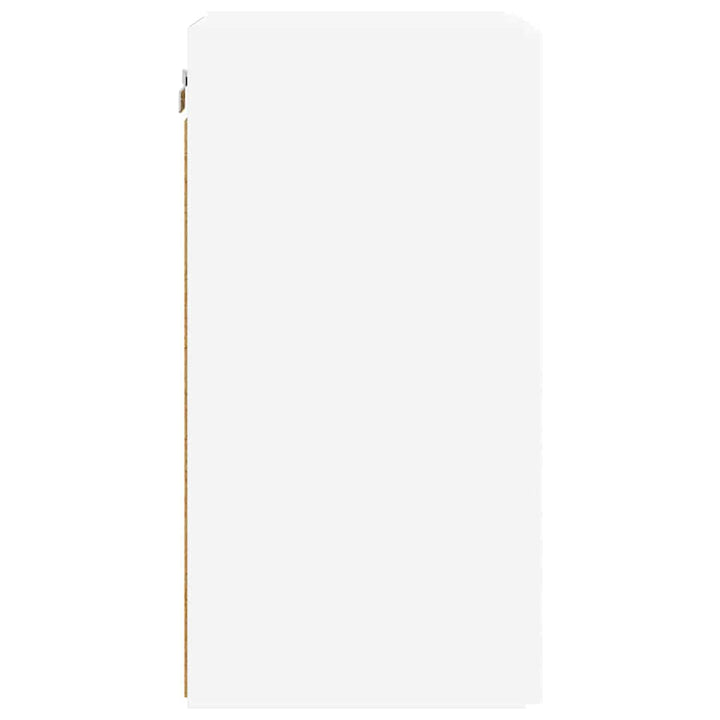 TV vægskab Vægmonteret Hvid 30 x 31 x 60 cm Konstrueret træ