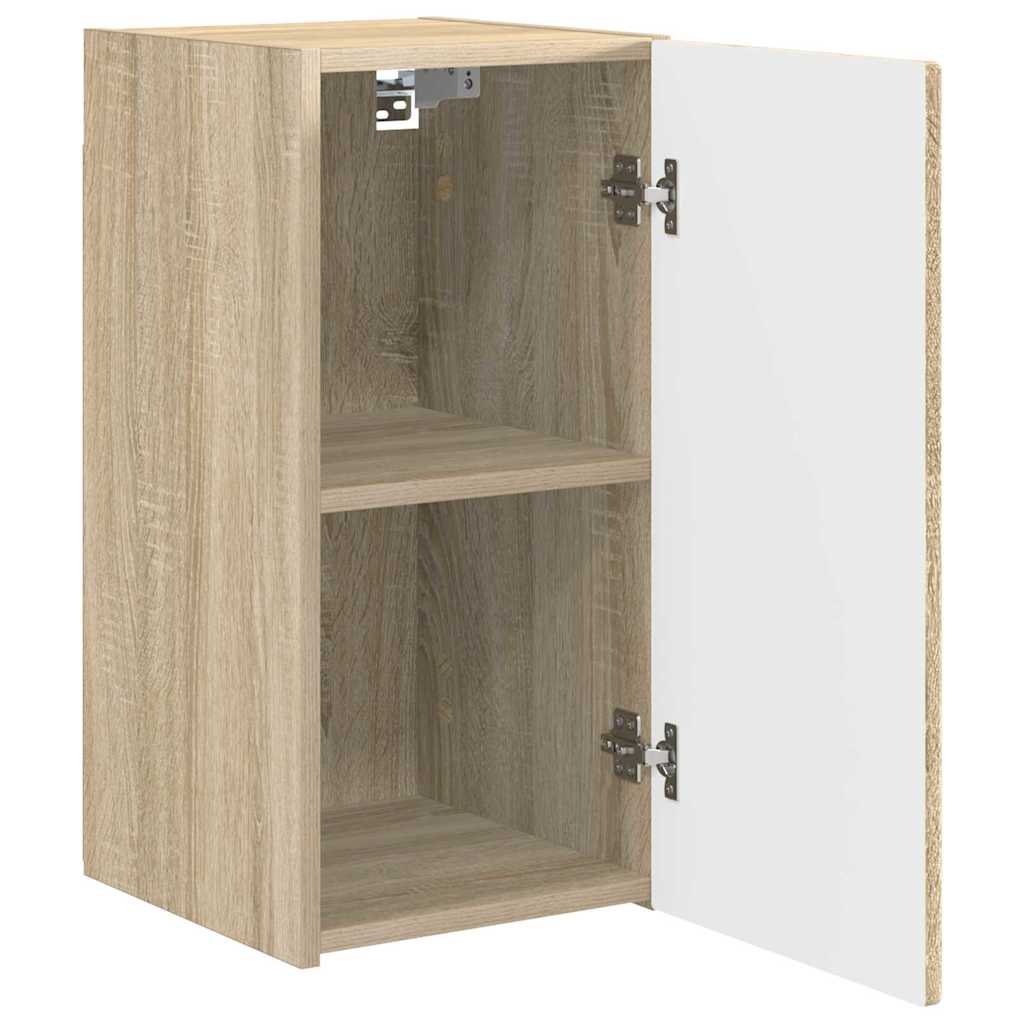 TV vægskab 2 pcs Sonoma 30 x 31 x 60 cm Konstrueret træ