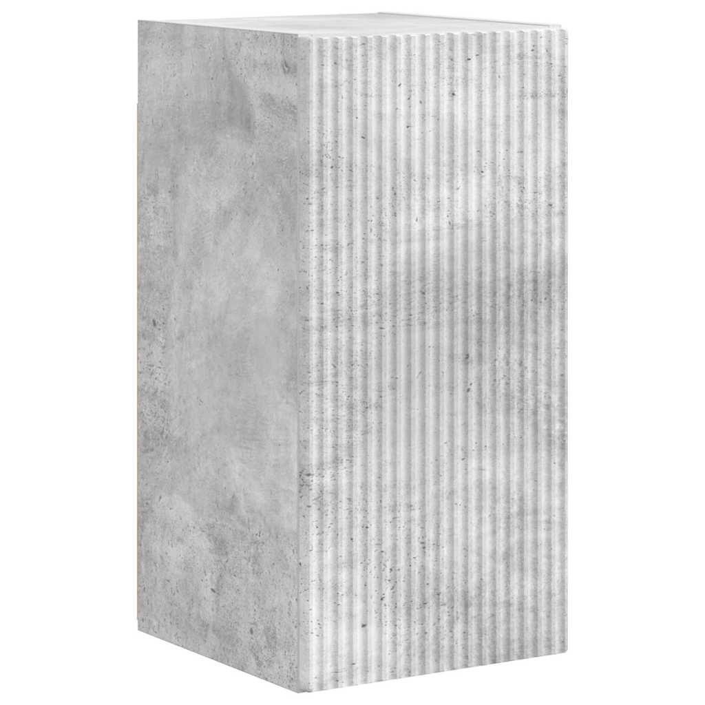 TV vægskab Vægmonteret Beton 30 x 31 x 60 cm Konstrueret træ