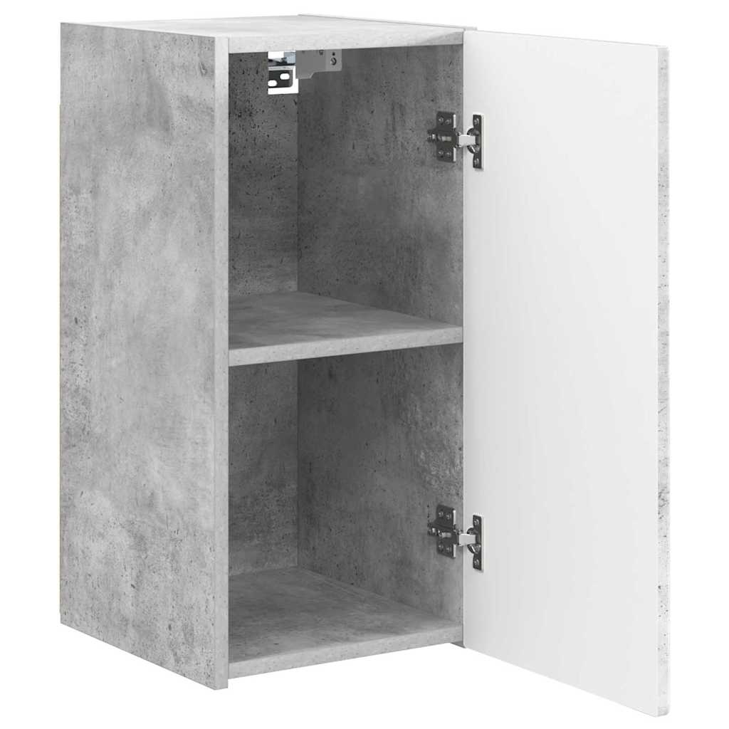 TV vægskab Vægmonteret Beton 30 x 31 x 60 cm Konstrueret træ