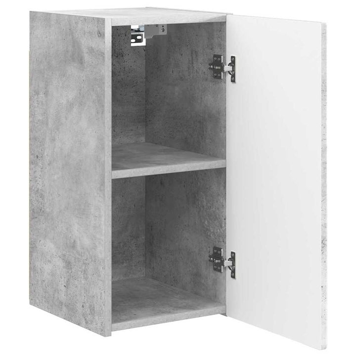 TV vægskab Vægmonteret Beton 30 x 31 x 60 cm Konstrueret træ