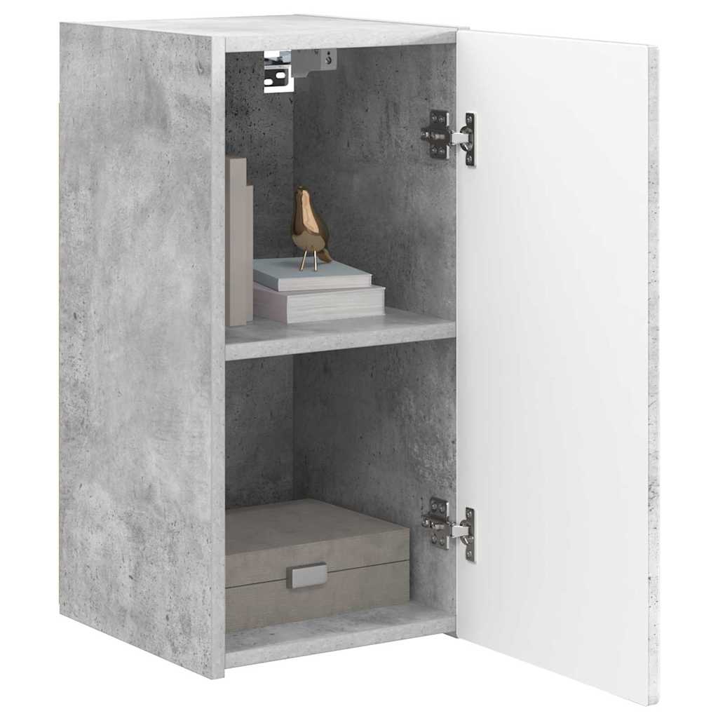 TV vægskab Vægmonteret Beton 30 x 31 x 60 cm Konstrueret træ