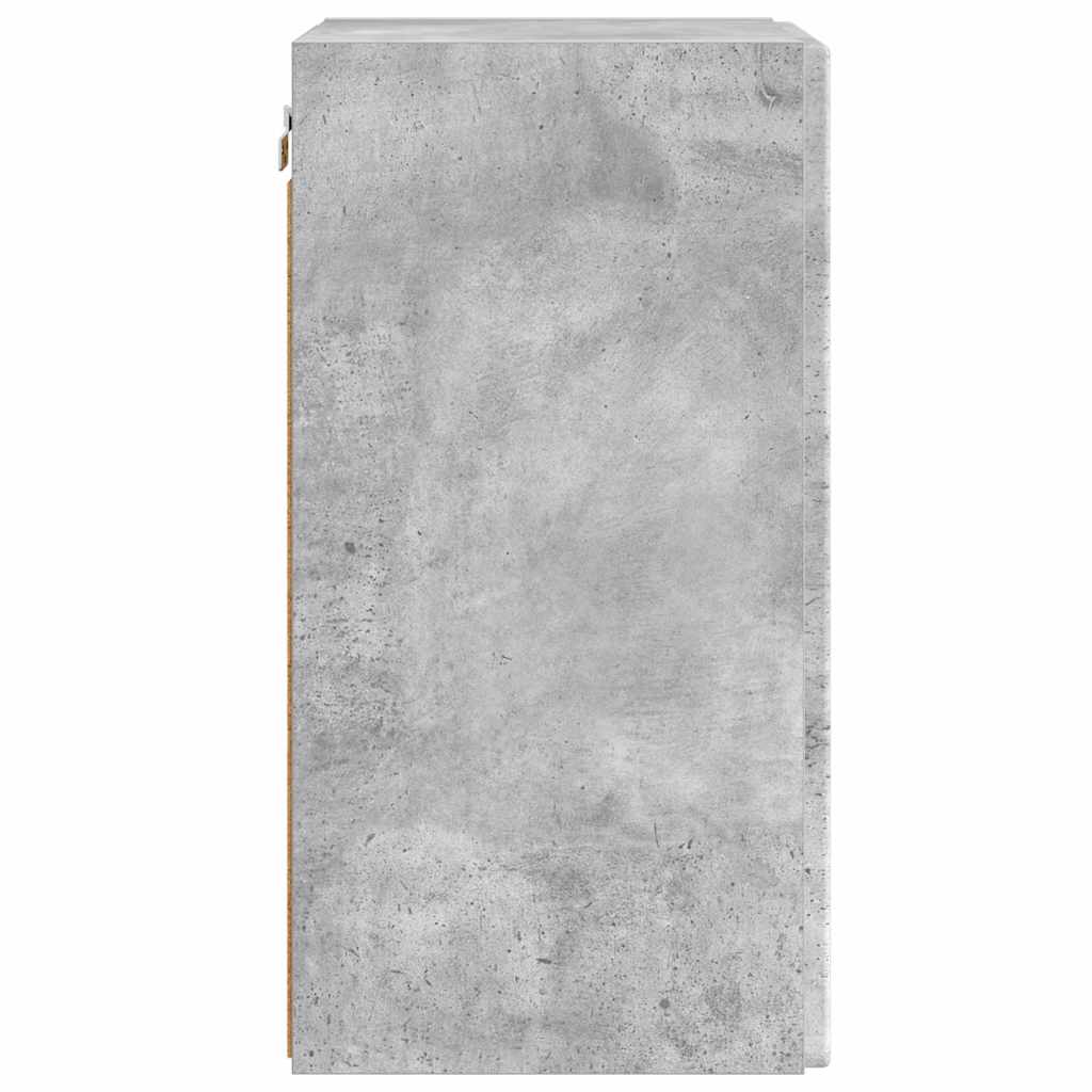 TV vægskab Vægmonteret Beton 30 x 31 x 60 cm Konstrueret træ