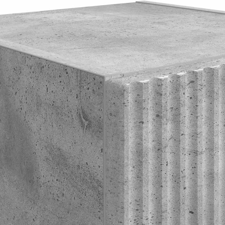 TV vægskab 2 pcs Beton 30 x 31 x 60 cm Konstrueret træ