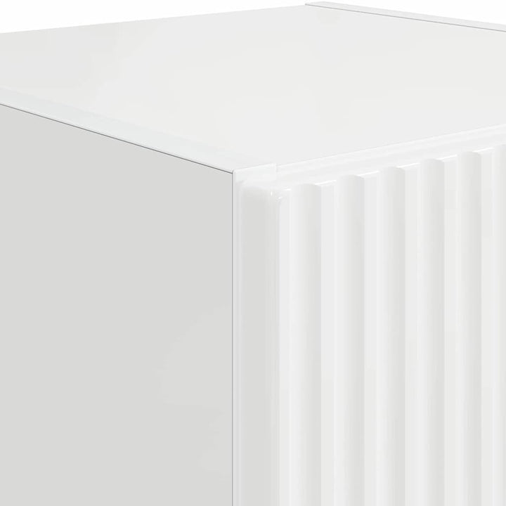 TV vægskab Gloss Hvid 30 x 31 x 60 cm Konstrueret træ