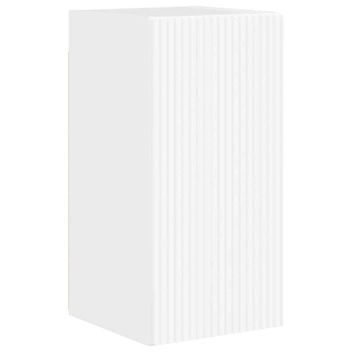 TV vægskab 2 pcs Gloss Hvid 30 x 31 x 60 cm Konstrueret træ