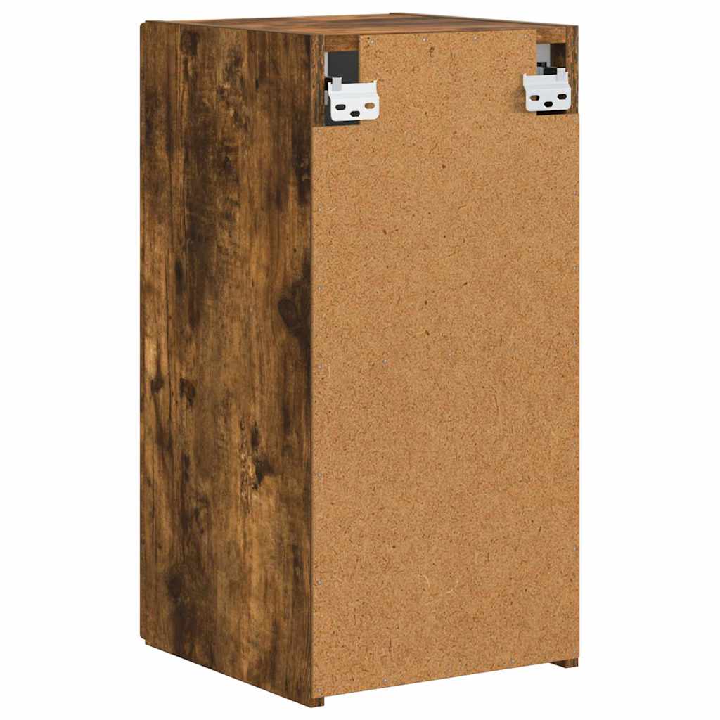 TV vægskab Vægmonteret Røget eg 30 x 31 x 60 cm Konstrueret træ
