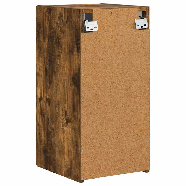 TV vægskab 2 pcs Røget eg 30 x 31 x 60 cm Konstrueret træ