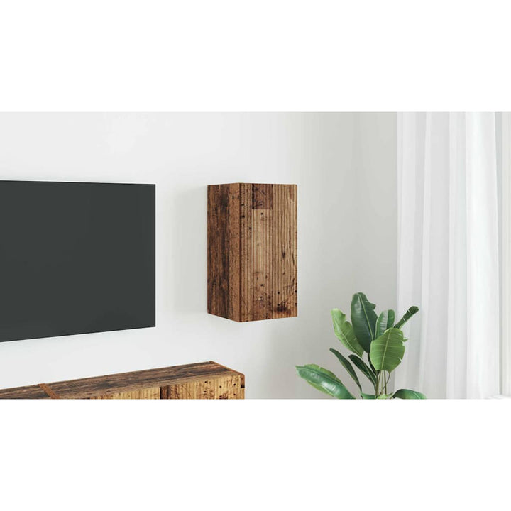 TV vægskab Gammelt træ 30 x 31 x 60 cm Konstrueret træ