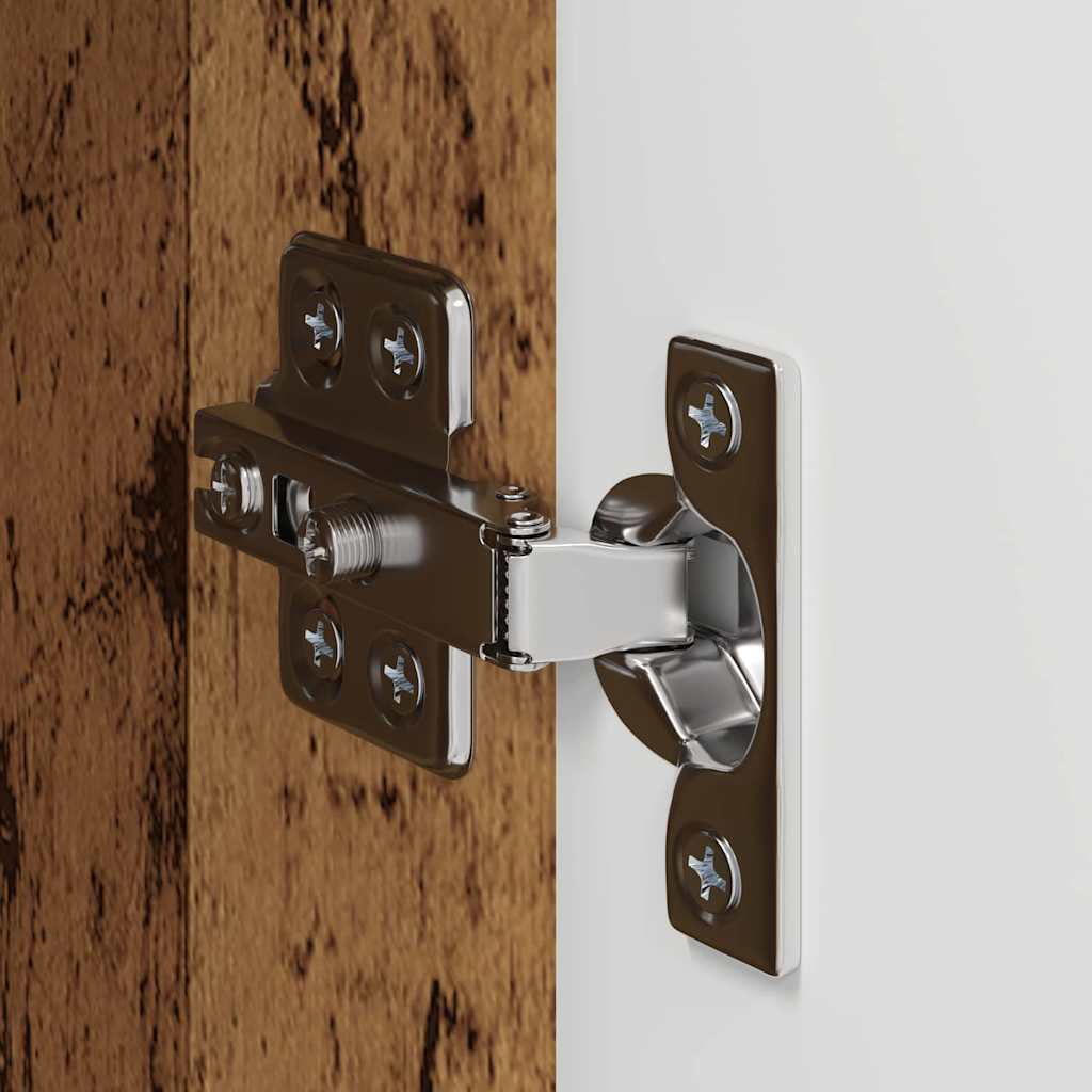 TV vægskab 2 pcs Gammelt træ 30 x 31 x 60 cm Konstrueret træ