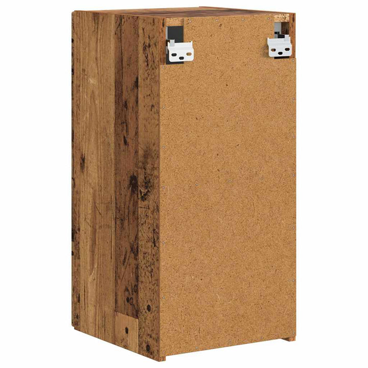TV vægskab 2 pcs Gammelt træ 30 x 31 x 60 cm Konstrueret træ