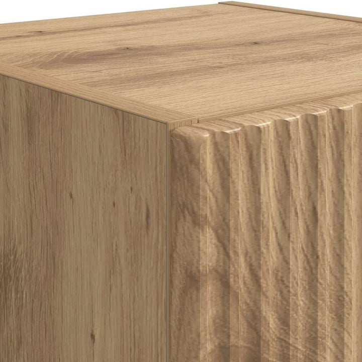 TV vægskab 2 pcs Artisan eg Konstrueret træ
