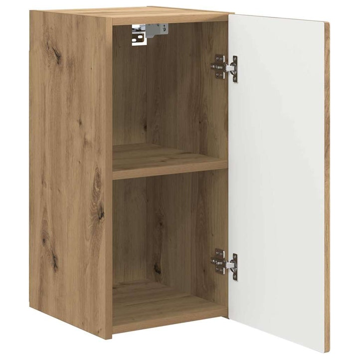 TV vægskab 2 pcs Artisan eg Konstrueret træ