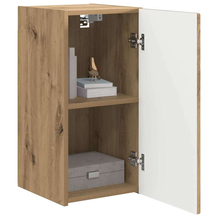 TV vægskab 2 pcs Artisan eg Konstrueret træ