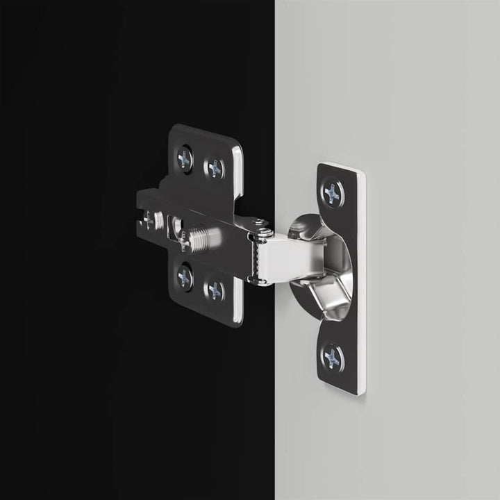 TV vægskab 2 pcs Sort 30 x 31 x 80 cm Konstrueret træ