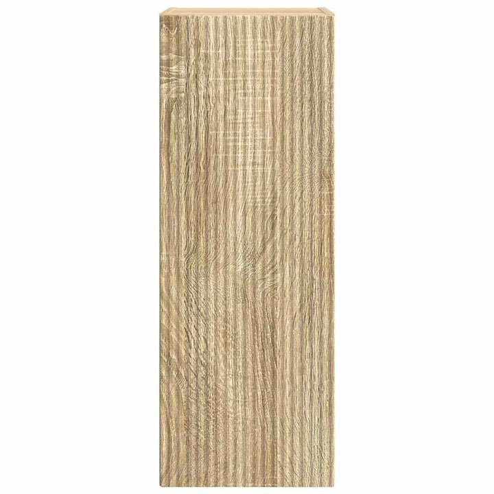 TV vægskab 2 pcs Sonoma 30 x 31 x 80 cm Konstrueret træ