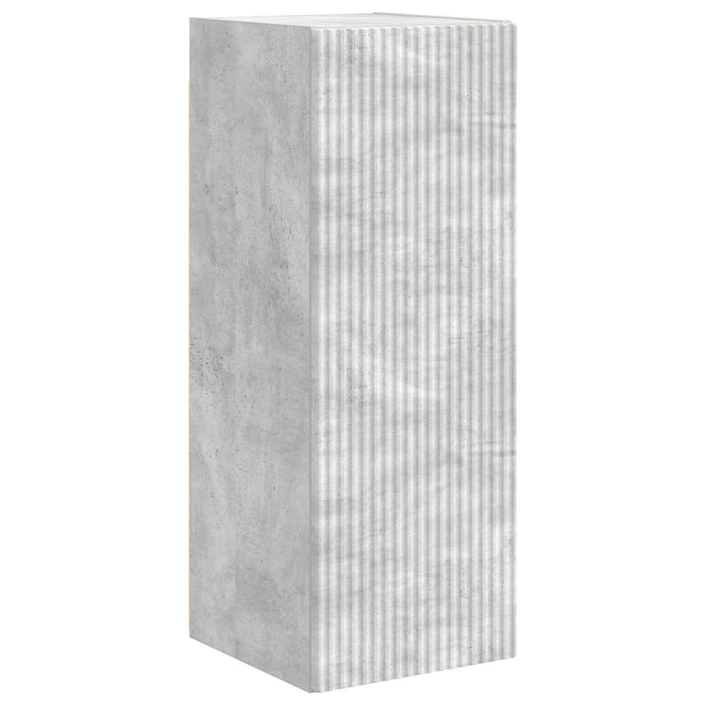 TV vægskab Vægmonteret Beton 30 x 31 x 80 cm Konstrueret træ