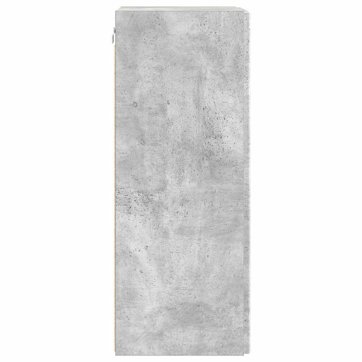 TV vægskab 2 pcs Beton 30 x 31 x 80 cm Konstrueret træ