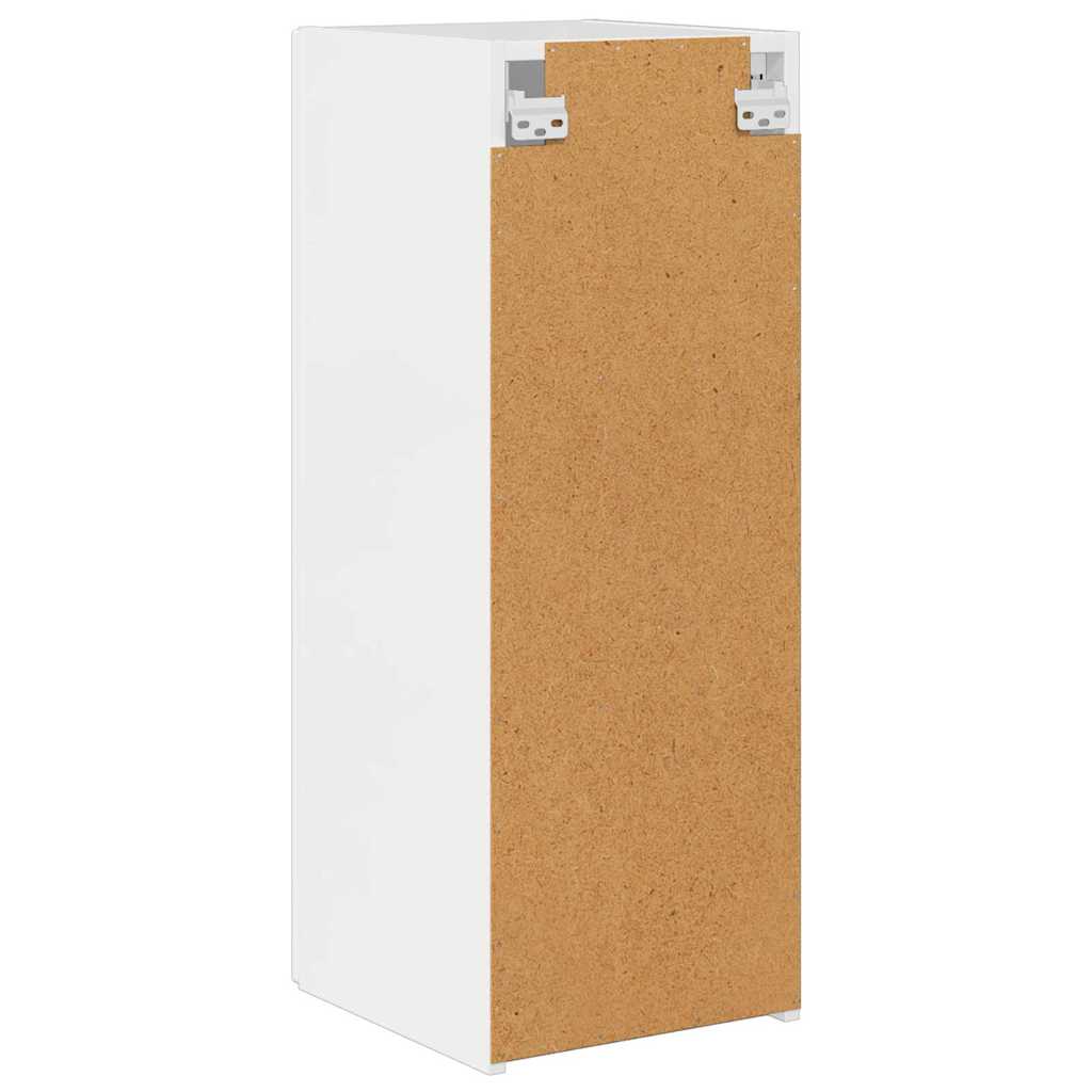 TV vægskab Gloss Hvid 30 x 31 x 80 cm Konstrueret træ