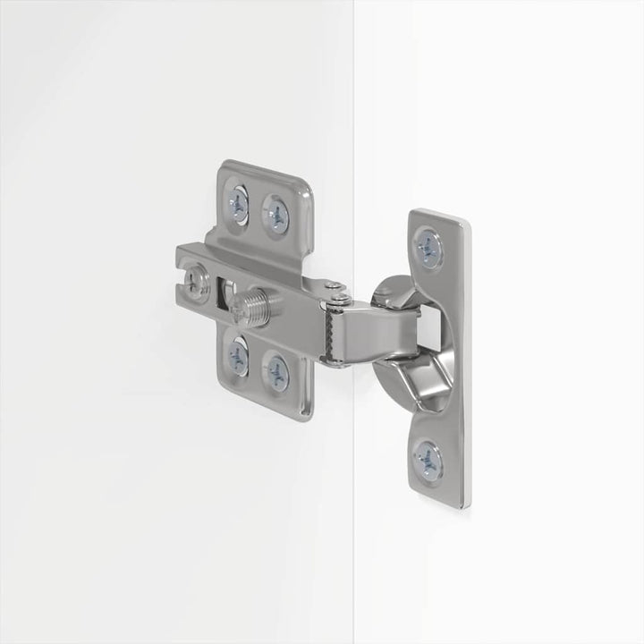 TV vægskab 2 pcs Gloss Hvid 30 x 31 x 80 cm Konstrueret træ