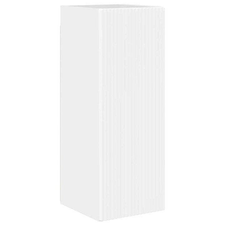 TV vægskab 2 pcs Gloss Hvid 30 x 31 x 80 cm Konstrueret træ