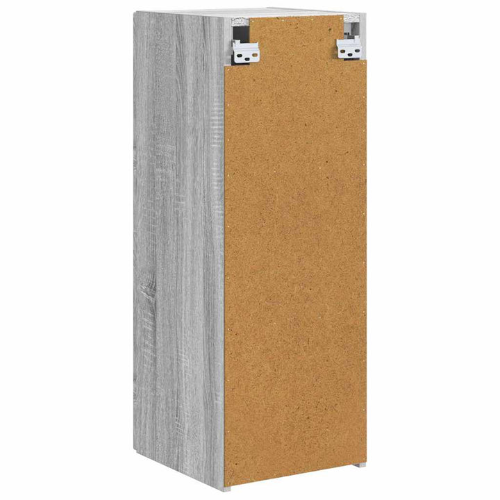 TV vægskab 2 pcs Grå Sonoma 30 x 31 x 80 cm Konstrueret træ