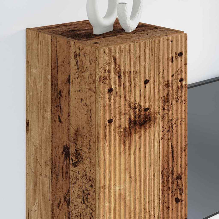 TV vægskab Gammelt træ 30 x 31 x 80 cm Konstrueret træ
