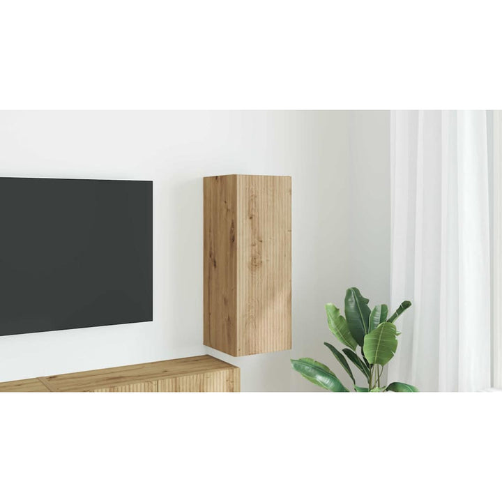 TV vægskab Artisan eg 30 x 31 x 80 cm Konstrueret træ