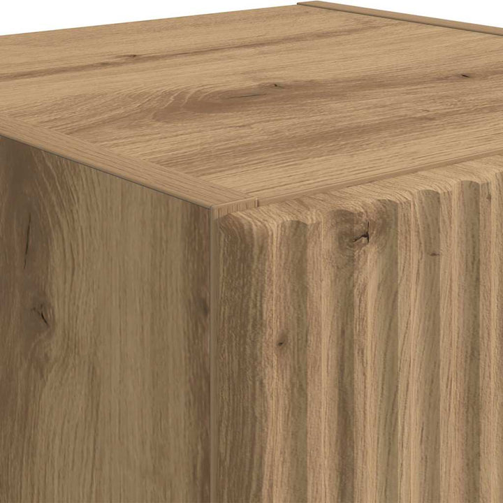 TV vægskab 2 pcs Artisan eg Konstrueret træ