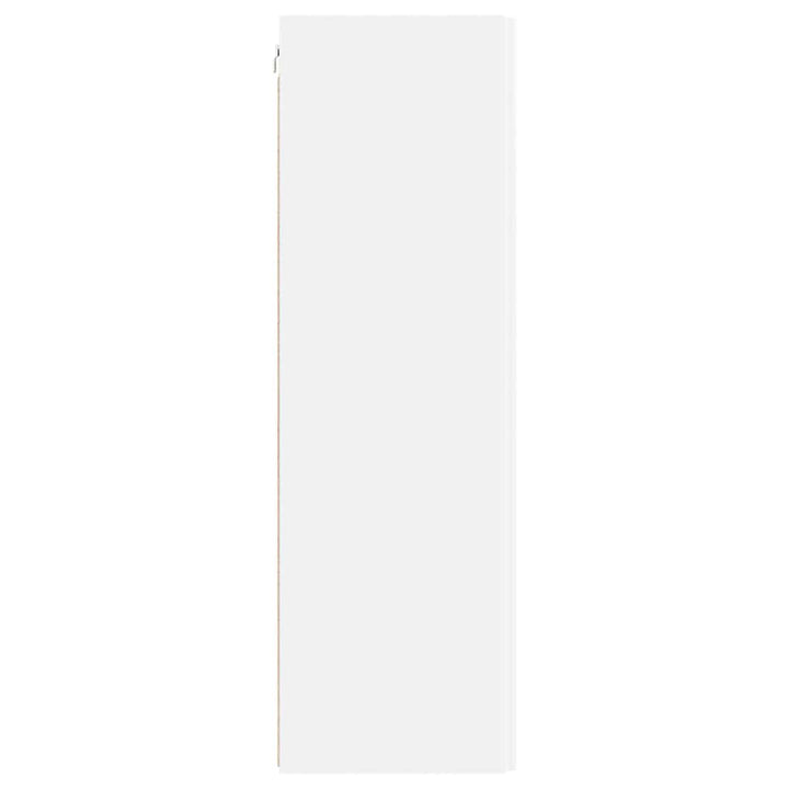 TV vægskab Vægmonteret Hvid 30 x 31 x 100 cm Konstrueret træ