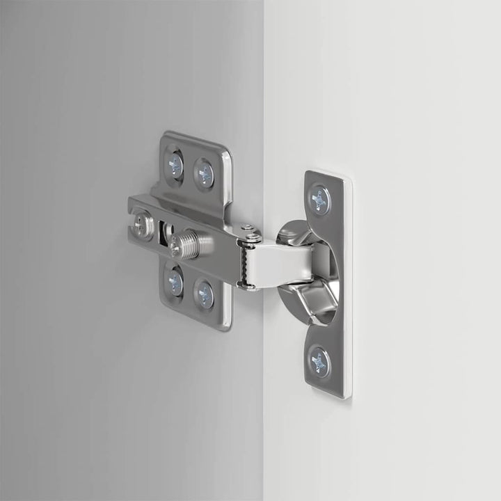 TV vægskab 2 pcs Hvid 30 x 31 x 100 cm Konstrueret træ