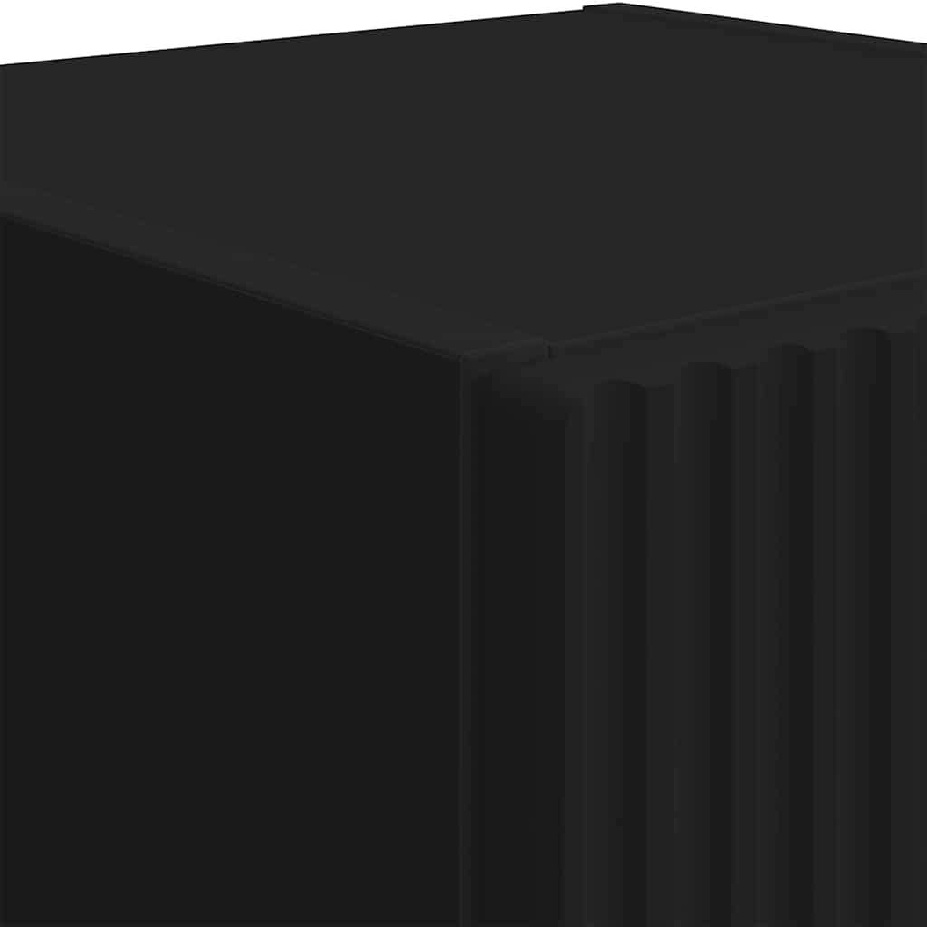 TV vægskab Vægmonteret Sort 30 x 31 x 100 cm Konstrueret træ