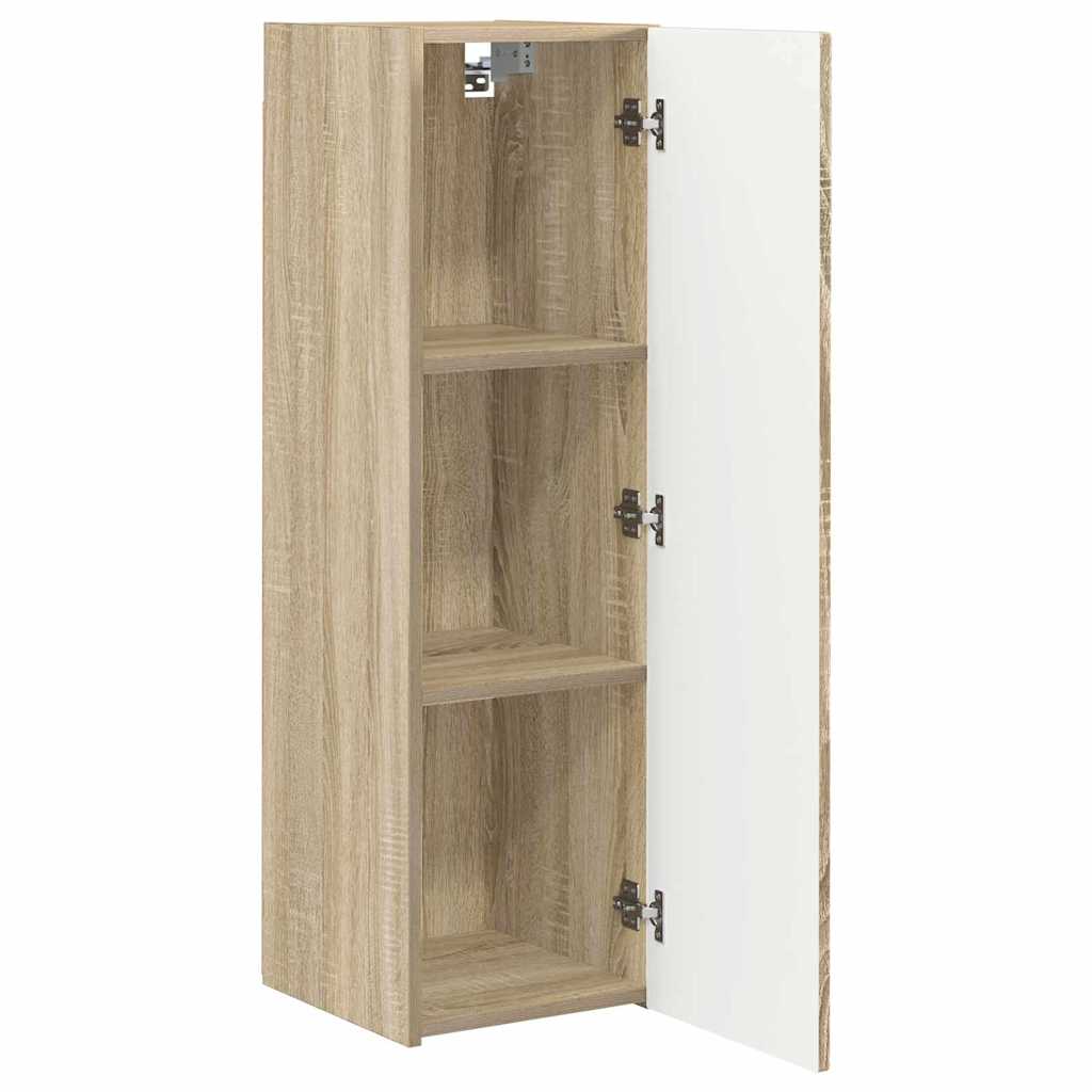 TV vægskab 2 pcs Sonoma 30 x 31 x 100 cm Konstrueret træ
