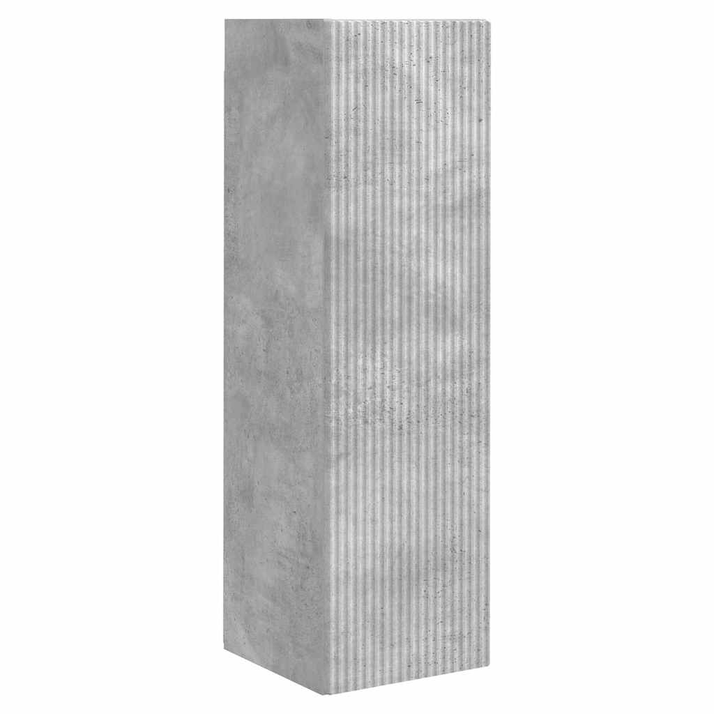TV vægskab Vægmonteret Beton 30 x 31 x 100 cm Konstrueret træ