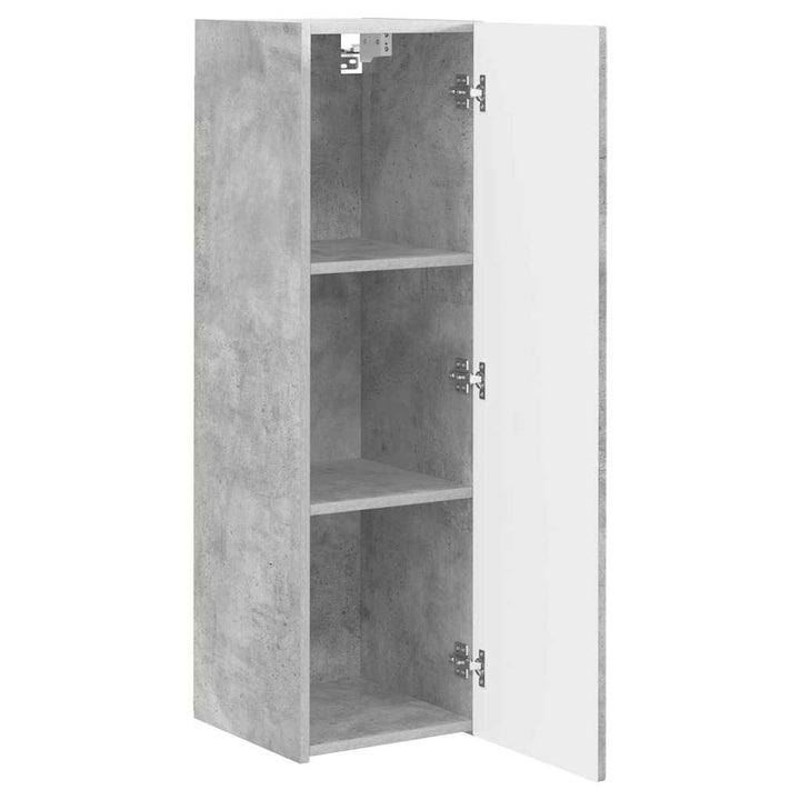 TV vægskab Vægmonteret Beton 30 x 31 x 100 cm Konstrueret træ